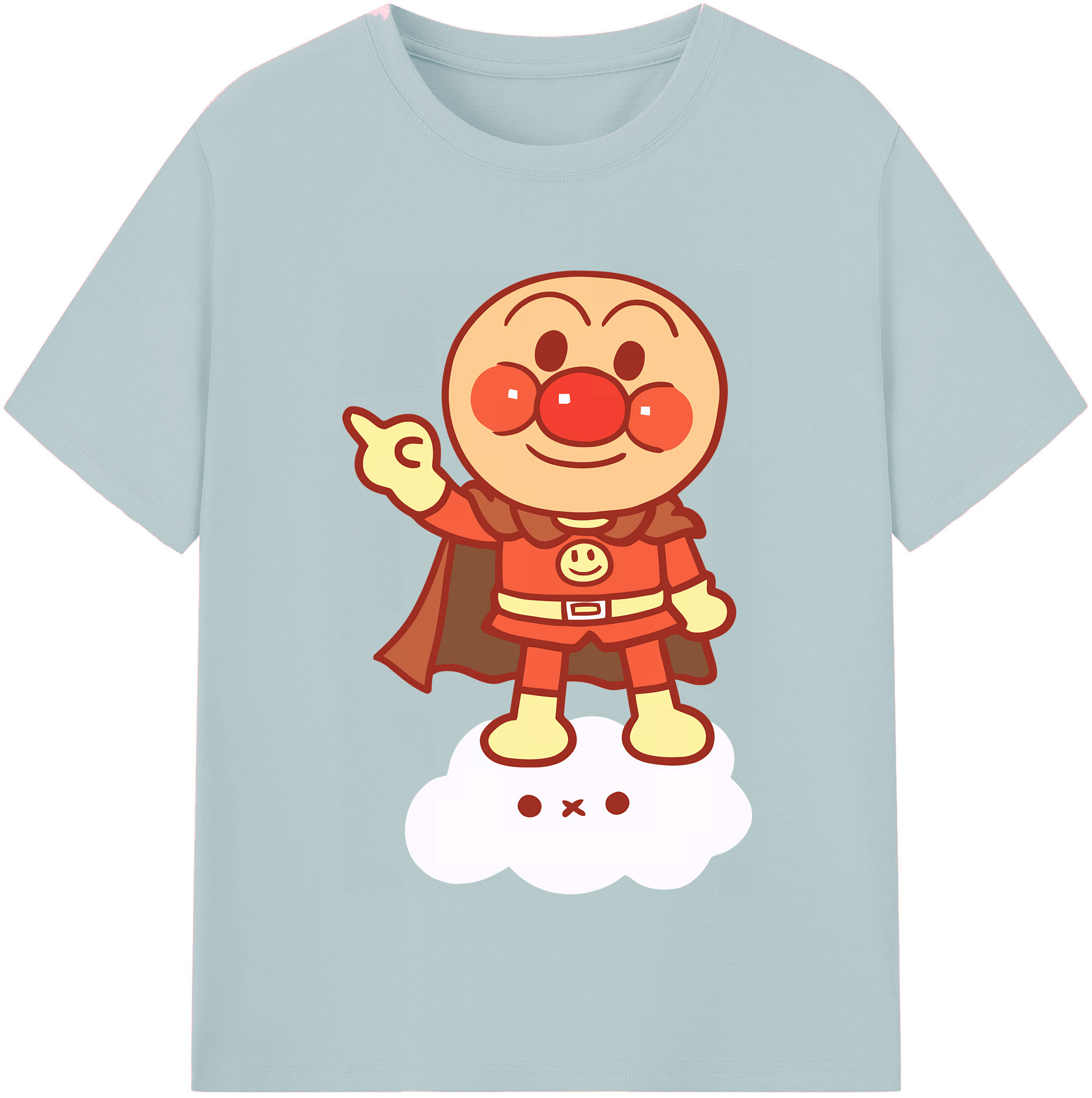 （画像用） アンパンマン Anpanman 綿100％半袖Tシャツ（フロントプリント）